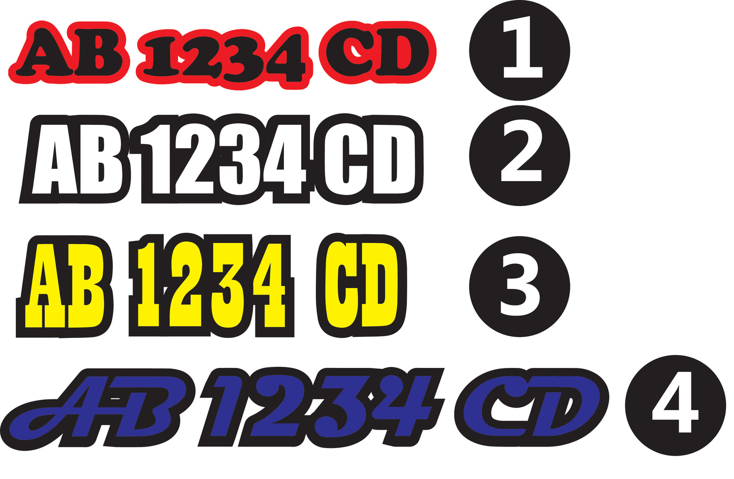 Custom Registration Decals